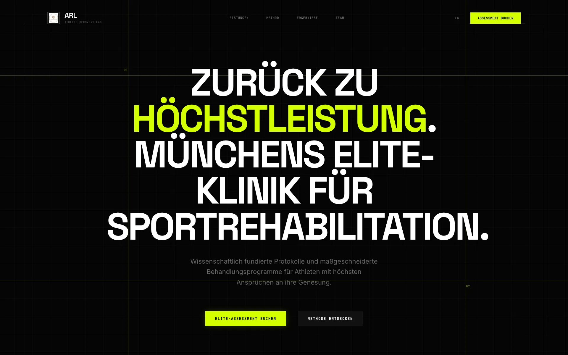 Athlete Recovery Lab Screenshot